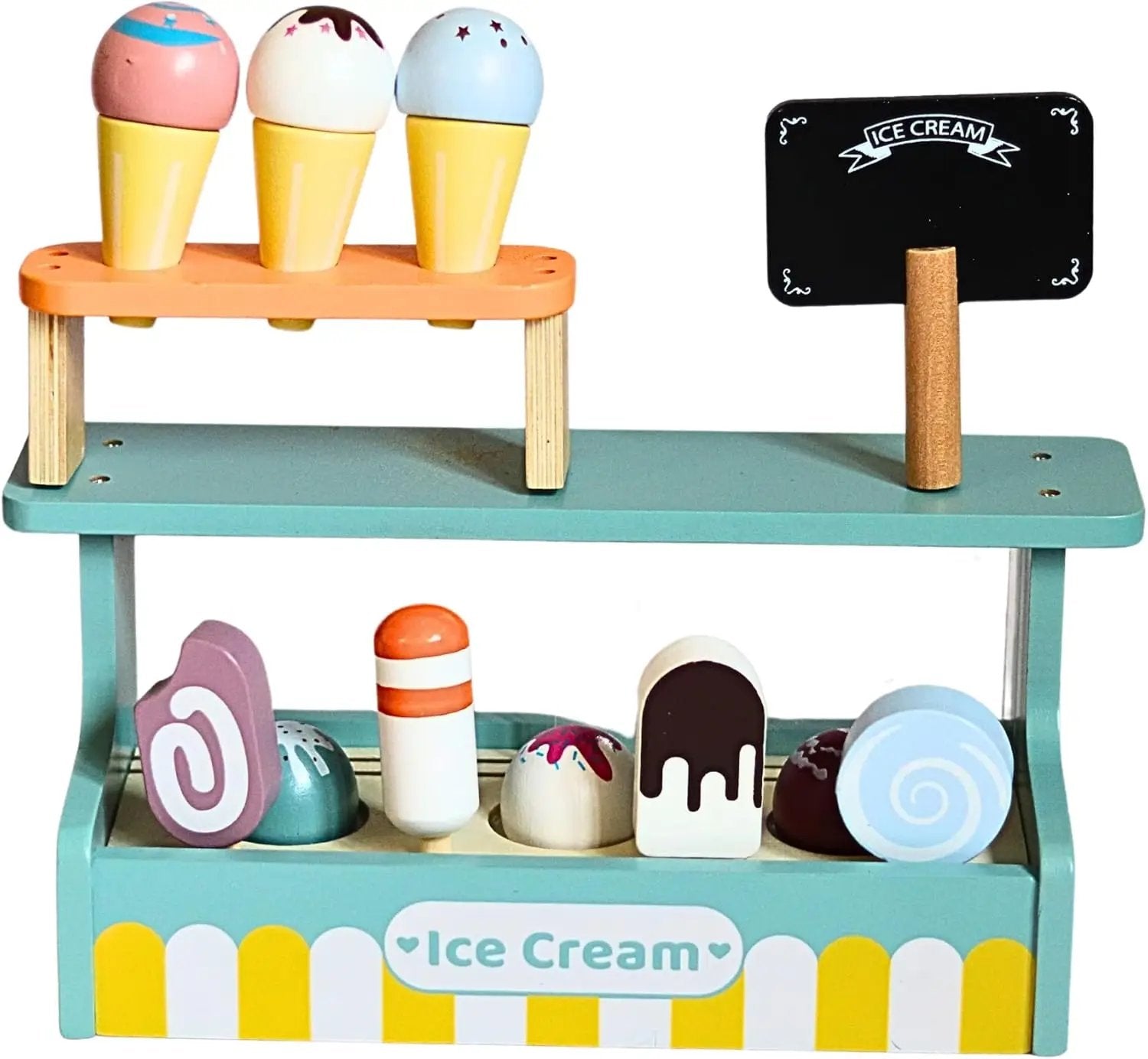 Wooden Ice Cream Shop Play Set – Big Game Hunters