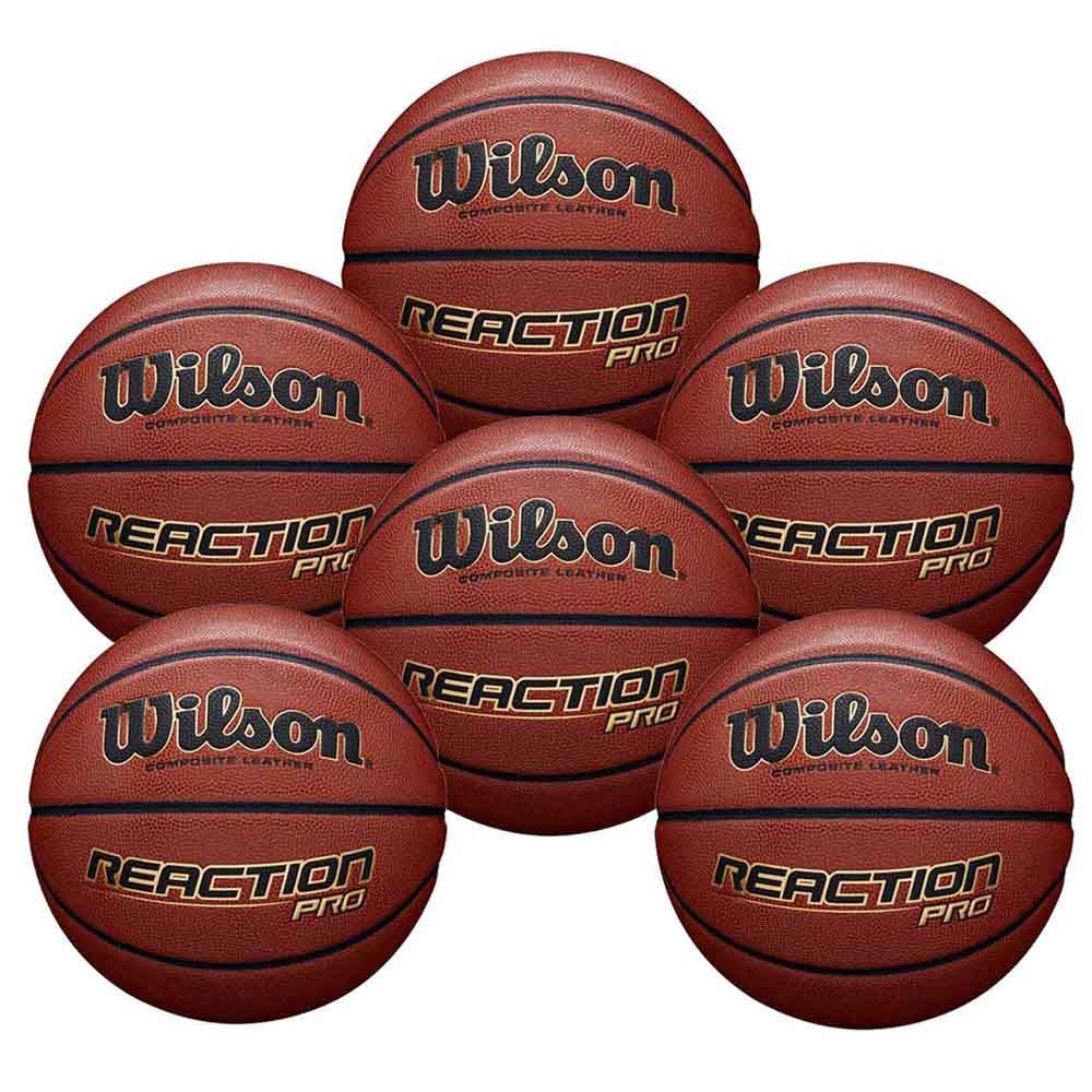 WILSON Reaction Pro Ballon De Basketball Taille 5 Ou 7 - Intérieur Extérieur Mixte