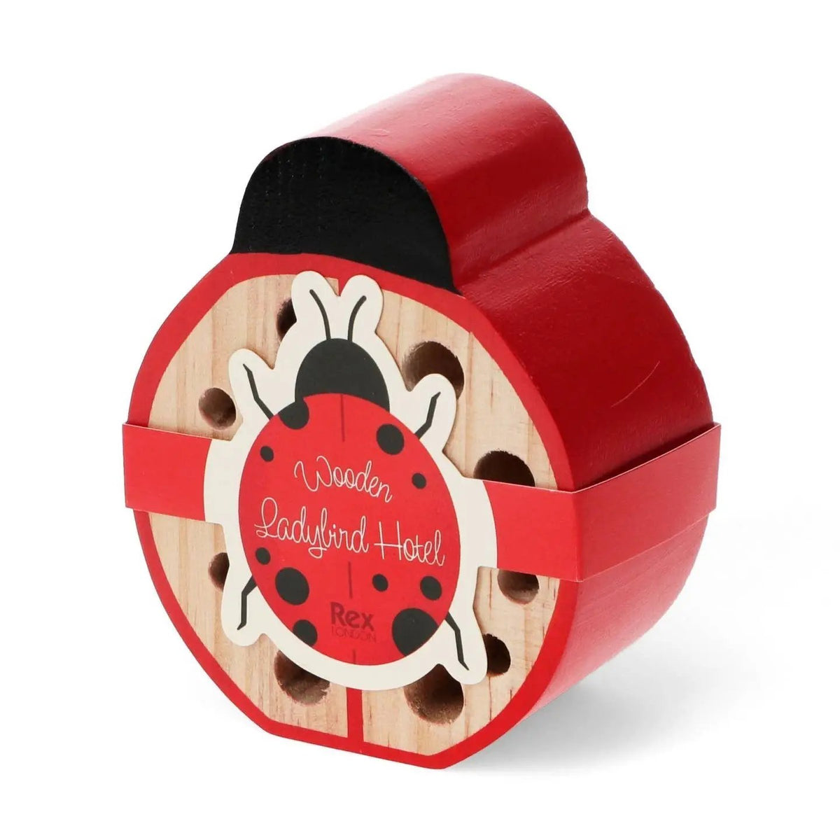 Wooden ladybird hotel insect house