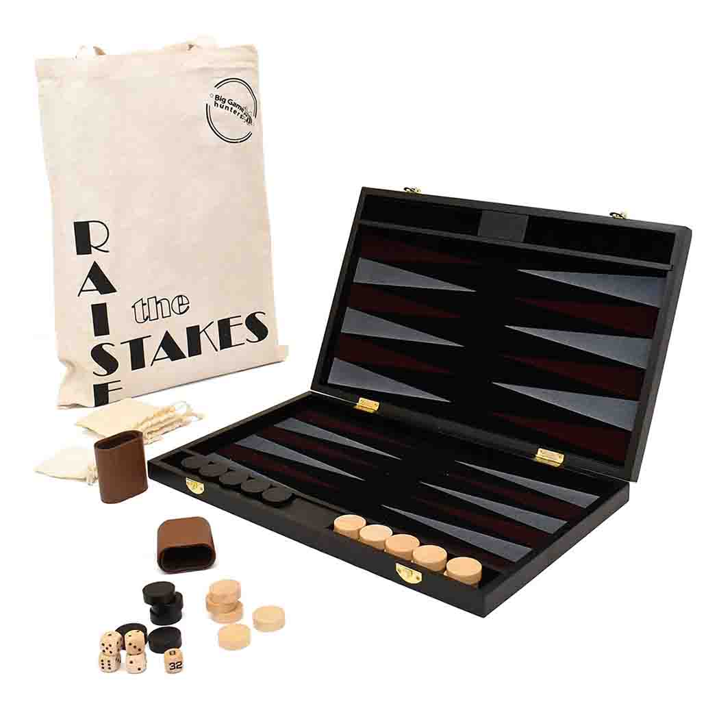 Big Game Hunters Backgammon Sets Wooden Backgammon Set