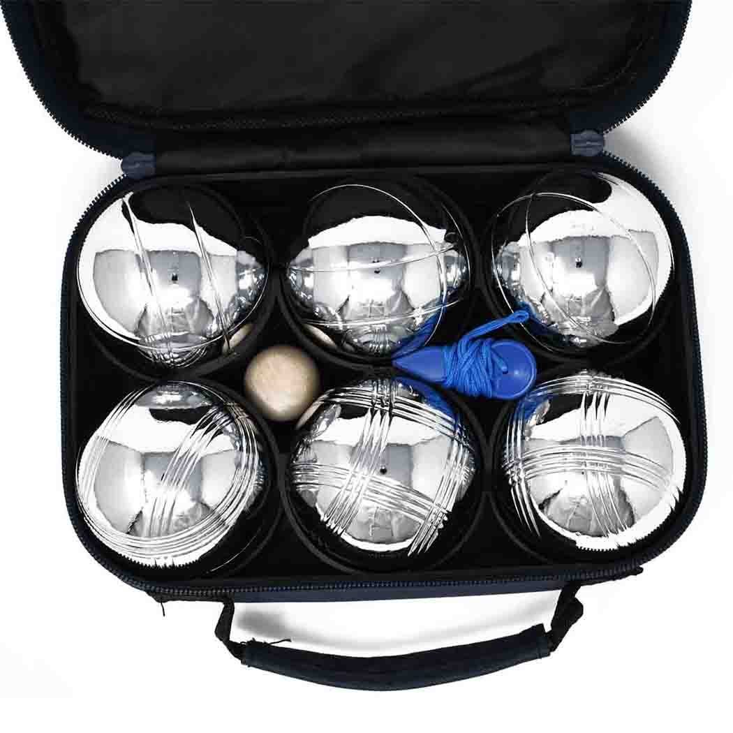 Big Game Hunters Boules & Pétanque French Boules Set of 6 in Luxury Canvas Bag