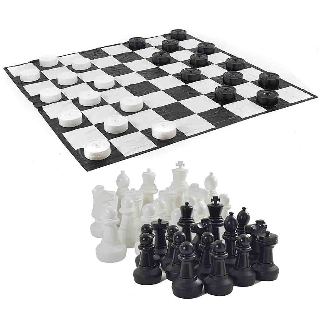 Big Game Hunters Giant Chess & Draughts Sets Giant Chess, Giant Draughts and Mat Package