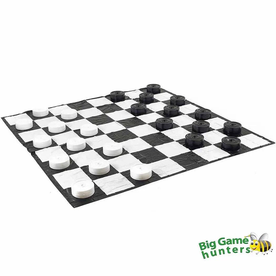 Big Game Hunters Giant Draughts Sets Giant Draughts and Mat Package