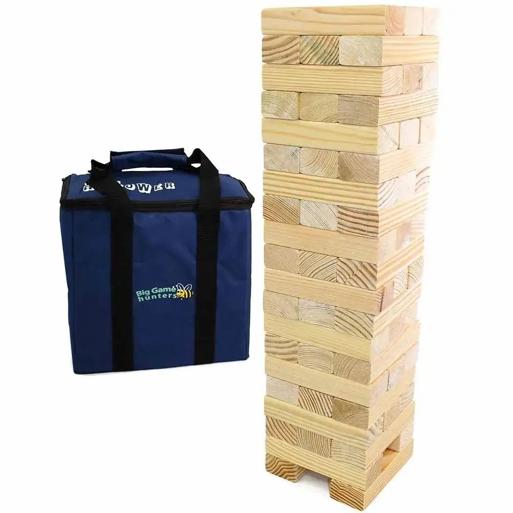 Big Game Hunters Giant Jenga & Hi Towers Jumbo Hi-Tower In A Bag