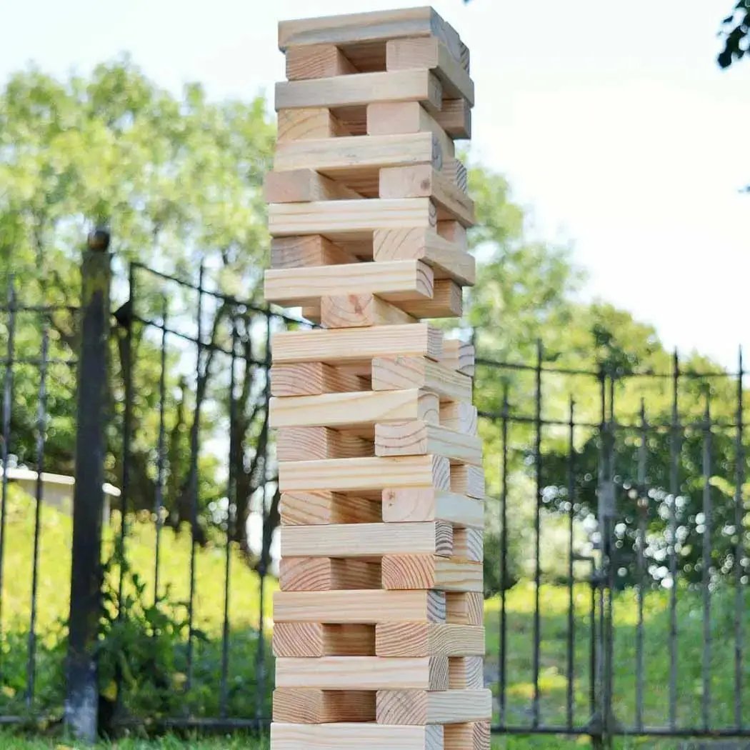 Big Game Hunters Giant Jenga & Hi Towers Jumbo Hi-Tower In A Bag