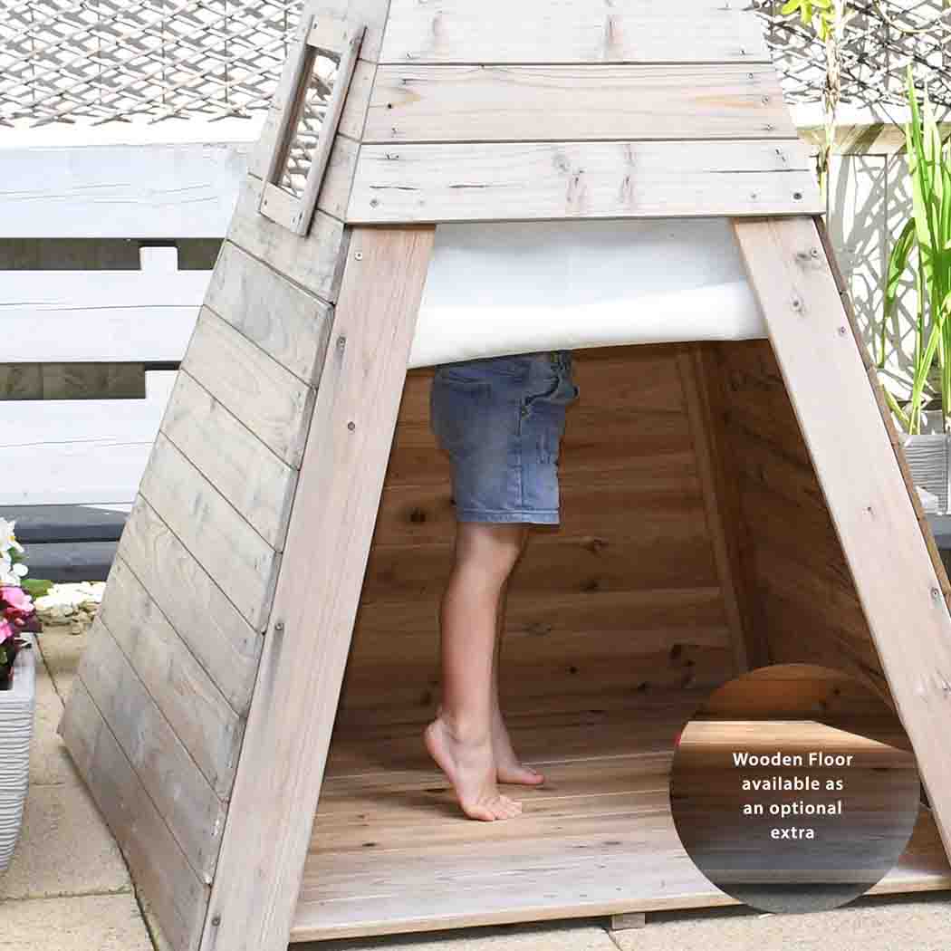 Wooden Teepee Playhouse Indoor Outdoor – Big Game Hunters