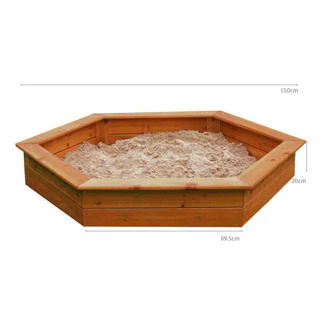 Big Game Hunters Sandpits 1.5m Hexagonal Wooden Sandpit