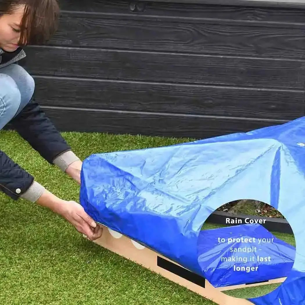 Big Game Hunters Sandpits Wooden Car Sandpit with Weatherproof Cover
