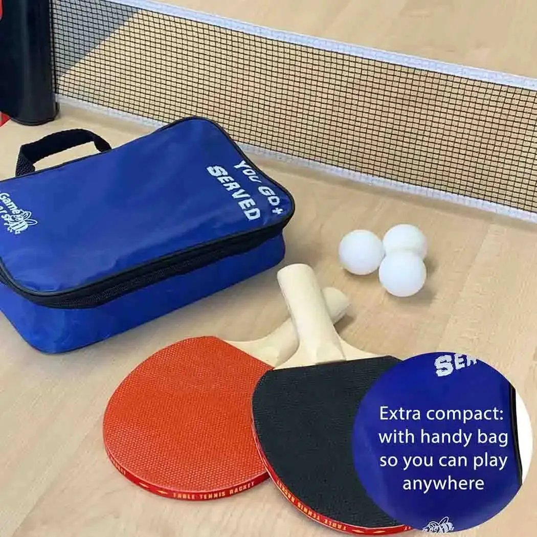 Big Game Hunters Table Tennis Set Table Tennis Set with Adjustable Net