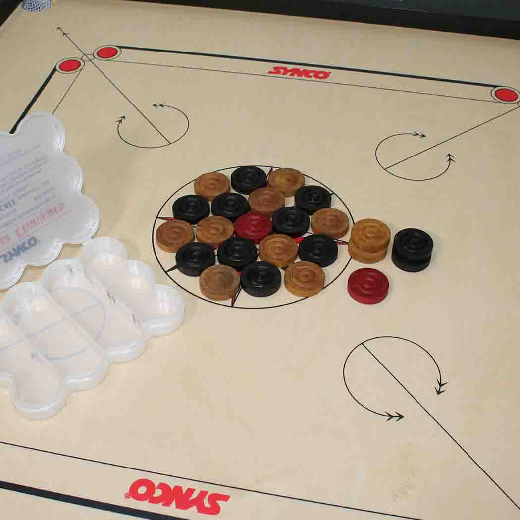 Synco Carrom Coins SYNCO Genius Carrom Men for Champion in PVC Box