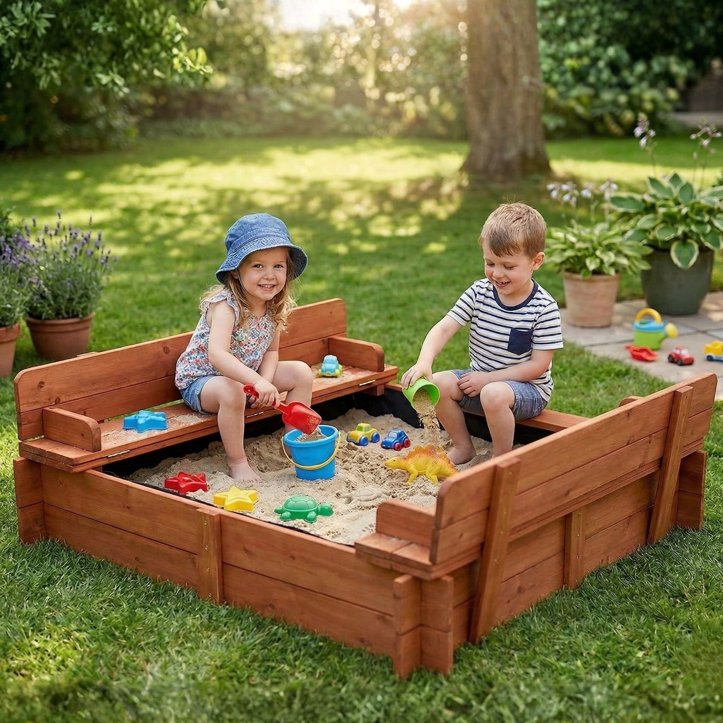 Why Wooden Sandpits Are Better Than Plastic for UK