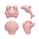Scrunch sand moulds footprint set old pink