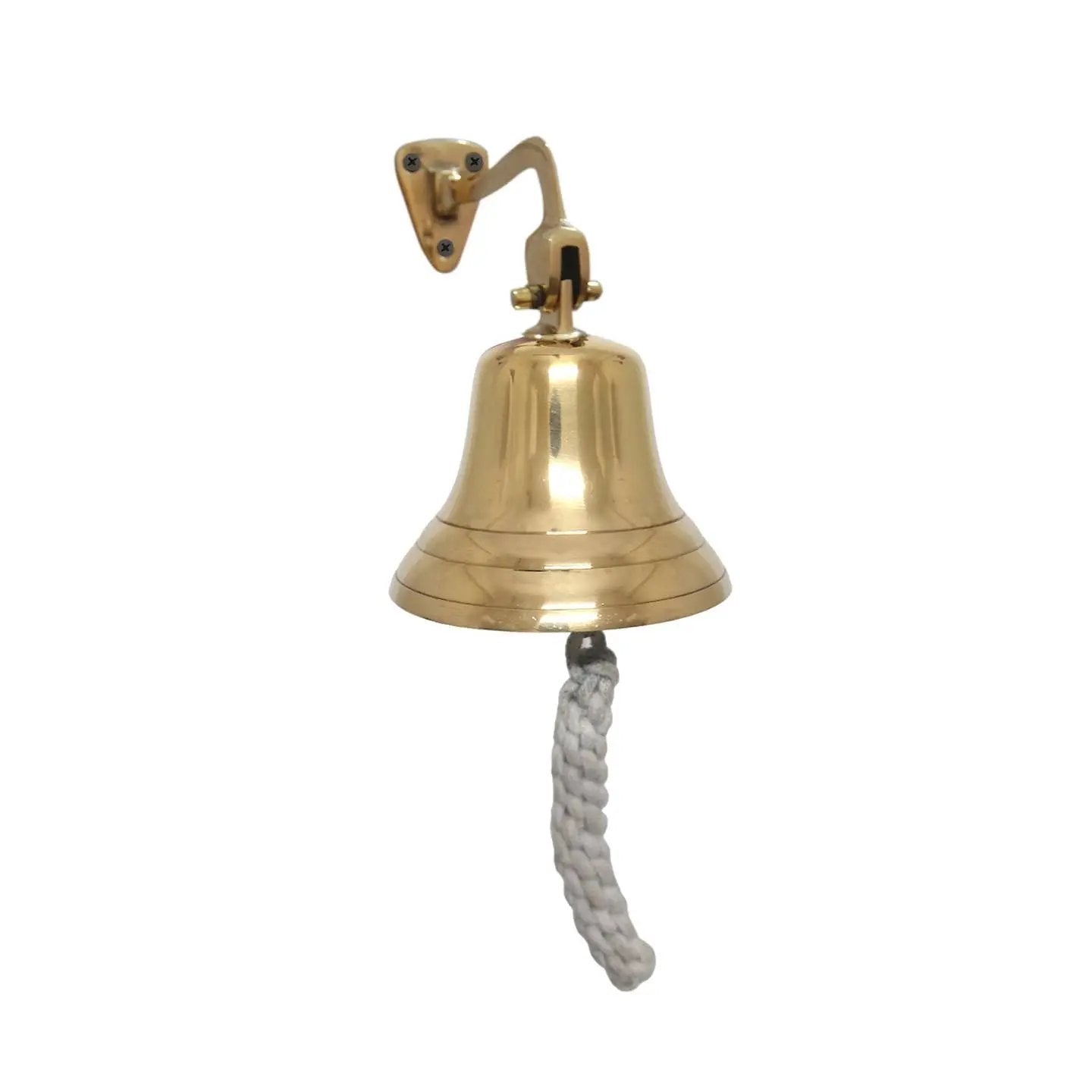 Solid brass plain ship bell 3 inch