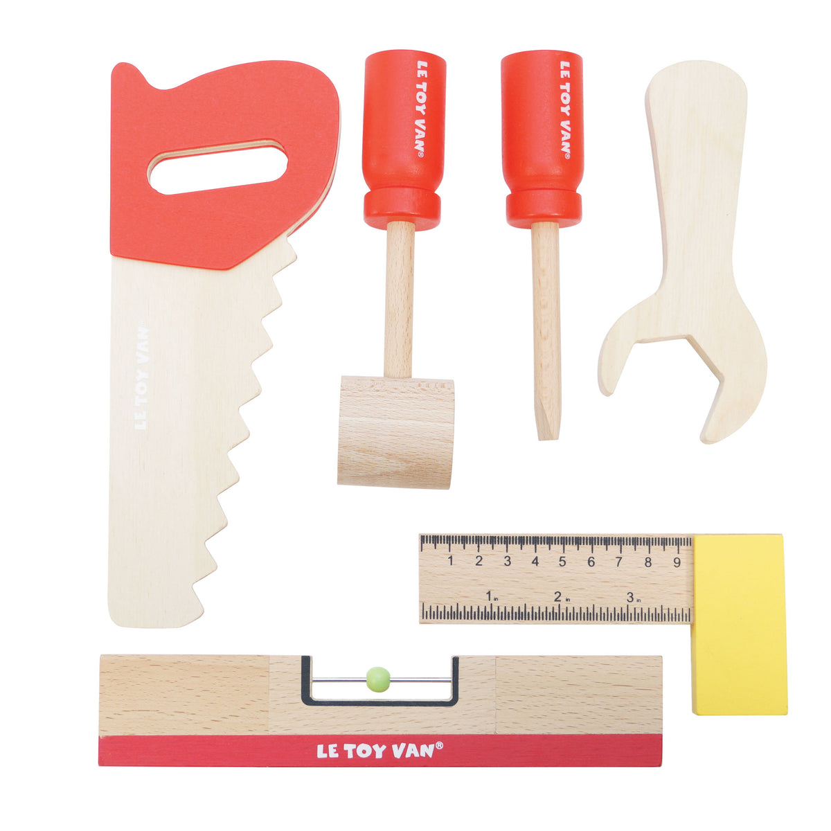 CARPENTER KIT VAN  金槌 Wooden Tool Bench and Tools | Sustainable Role Play Toys | Le Toy