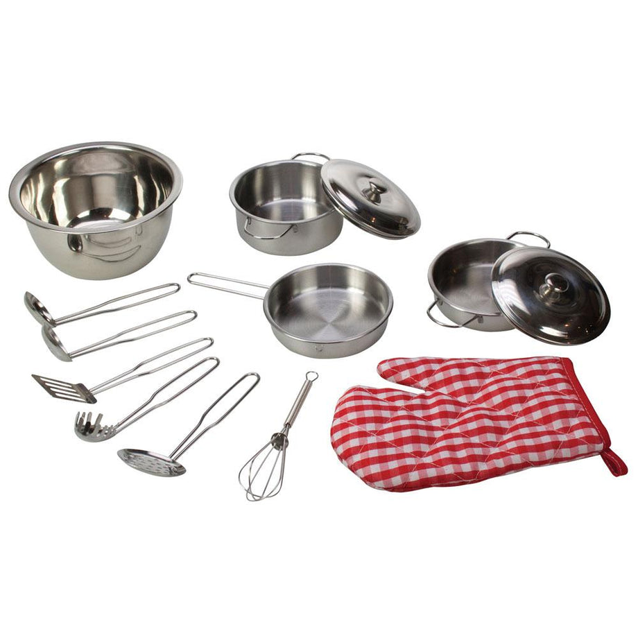Stainless steel kitchenware set for kids