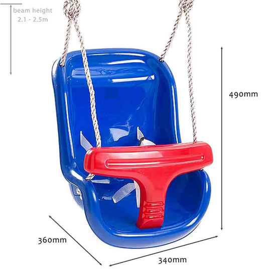 Load image into Gallery viewer, Big Game Hunters Baby Swing Seats Blue Blue Deluxe Baby Swing Seat
