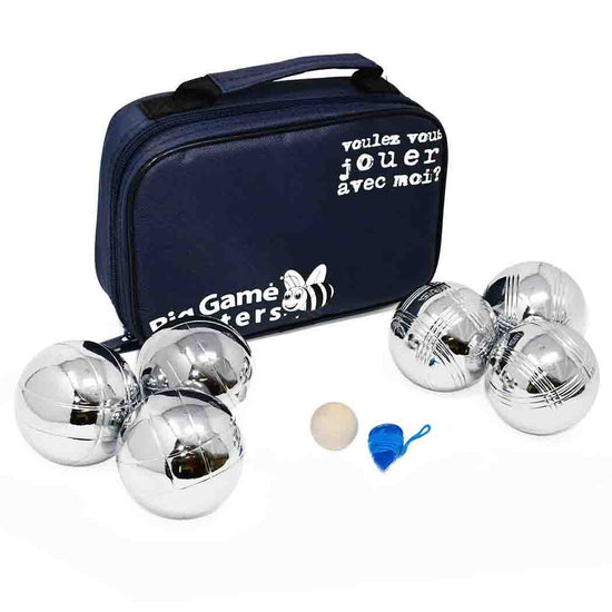 Big Game Hunters Boules & Pétanque French Boules Set of 6 in Luxury Canvas Bag