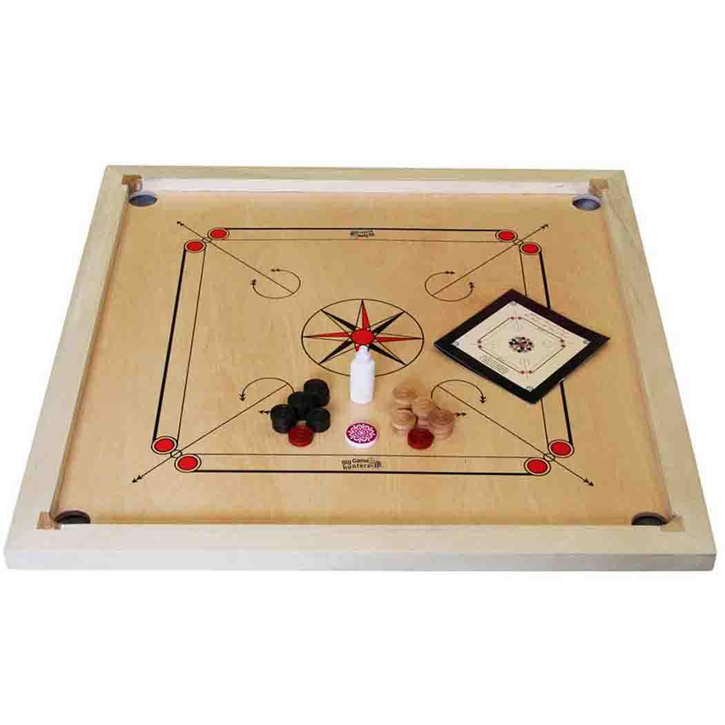 Carrom Synco 66 Set with Complete Accessories and Lubricating Powder - 2966 Carrom Synco 66 Set with Complete Accessories and Lubricating Powder - 2966