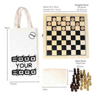 Big Game Hunters Chess & Draughts Sets Wooden Chess and Draughts Set