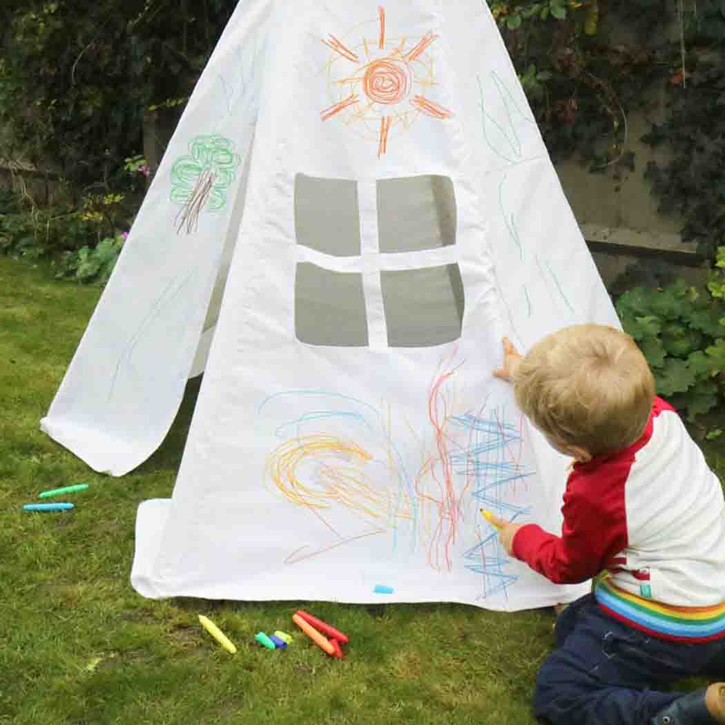 Load image into Gallery viewer, Big Game Hunters Children Teepees Colour In Playhouse with Wash-Out Pens

