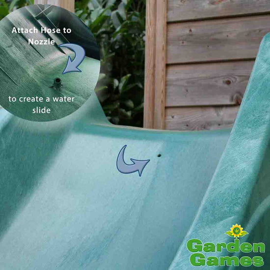 Load image into Gallery viewer, Big Game Hunters Climbing Frame Slides 3m Green Children&amp;#39;s Garden Water Slide for climbing frames
