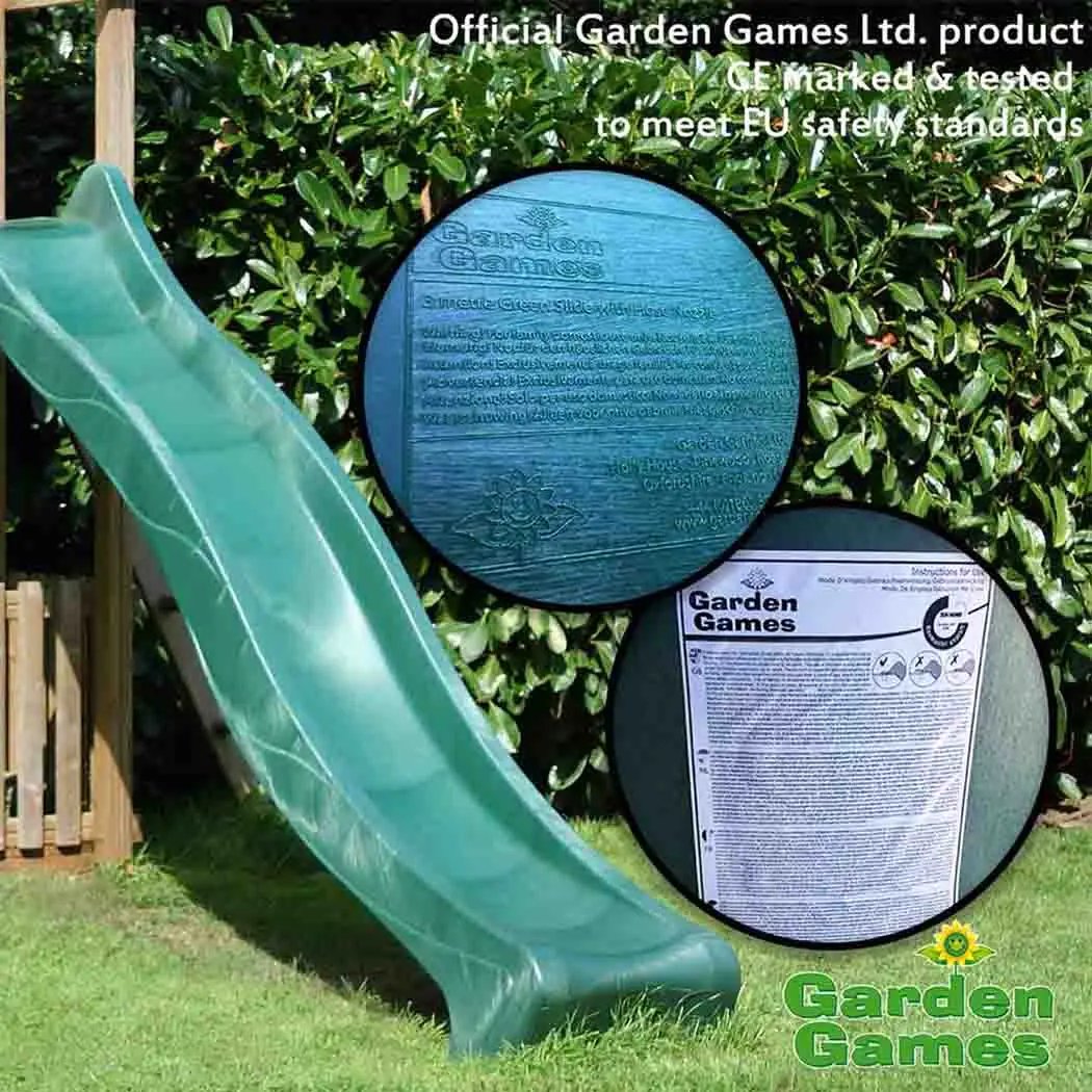 Load image into Gallery viewer, Big Game Hunters Climbing Frame Slides 3m Green Children&amp;#39;s Garden Water Slide for climbing frames
