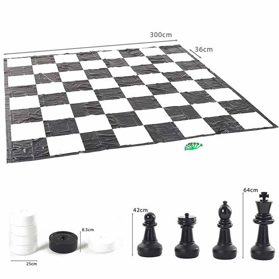 Big Game Hunters Giant Chess & Draughts Sets Giant Chess, Giant Draughts and Mat Package