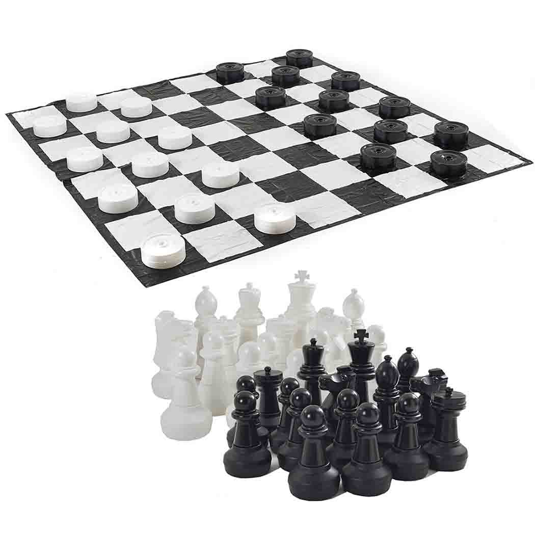 Big Game Hunters Giant Chess & Draughts Sets Giant Chess, Giant Draughts and Mat Package