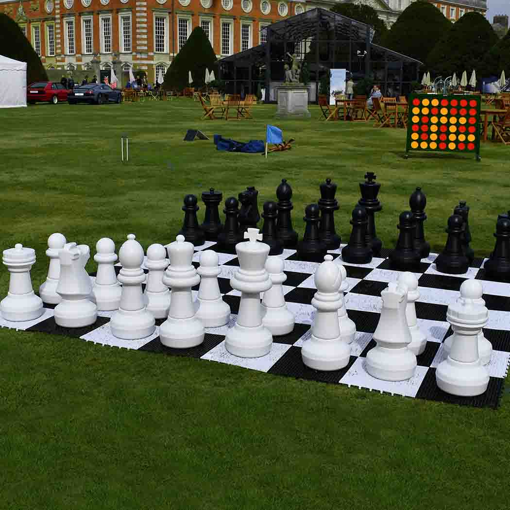 Big Game Hunters Giant Chess Sets Giant Chess Pieces and Lawn Friendly Board Package