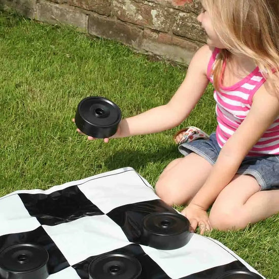 Load image into Gallery viewer, Big Game Hunters Giant Draughts Sets Garden Draughts Set
