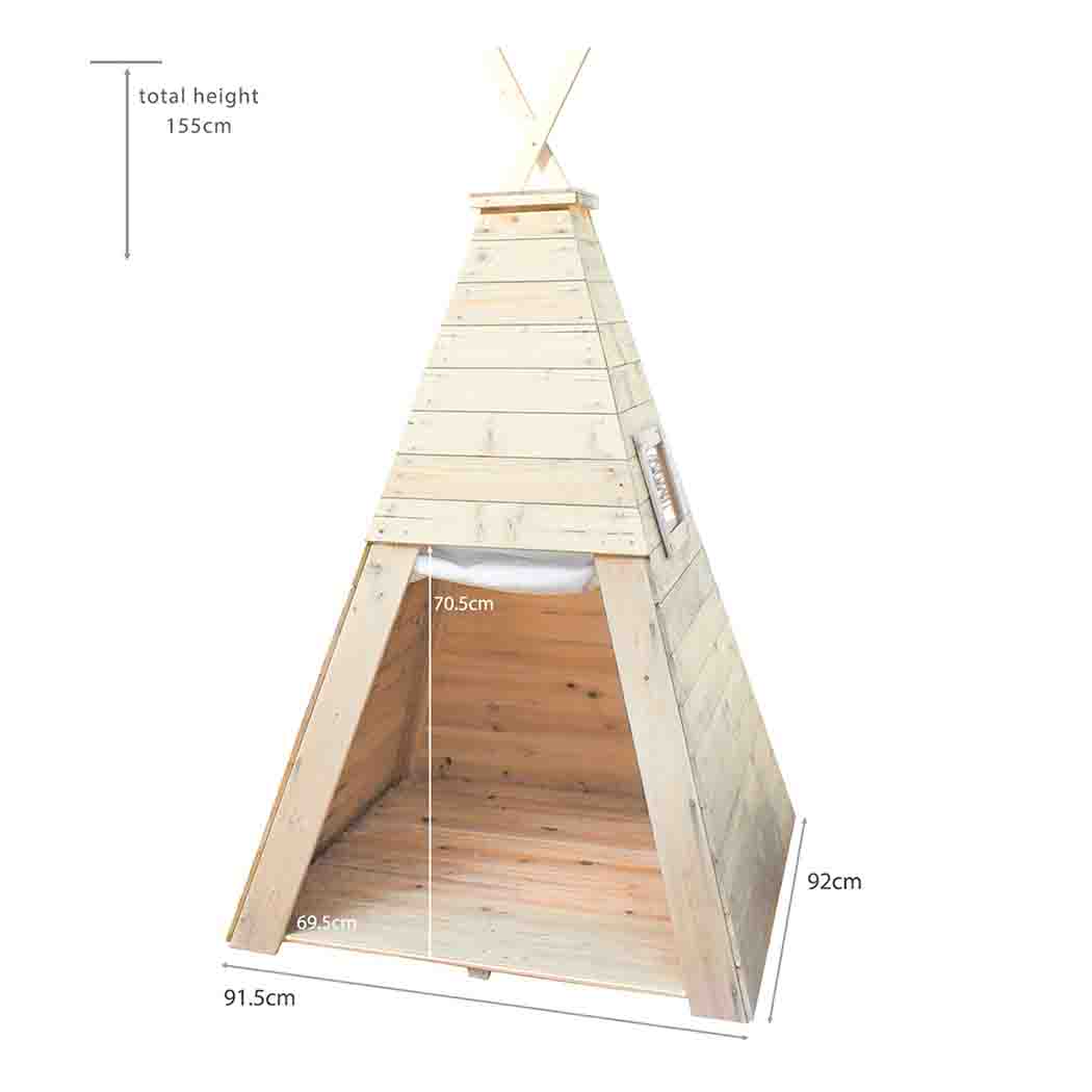Big Game Hunters Playhouses Wooden Teepee Playhouse