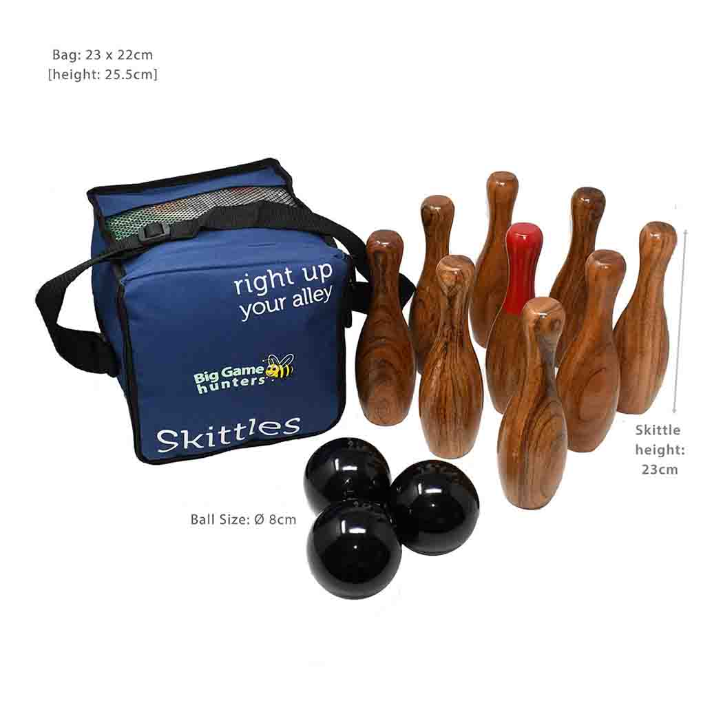 Big Game Hunters Skittles Wooden Garden Skittles