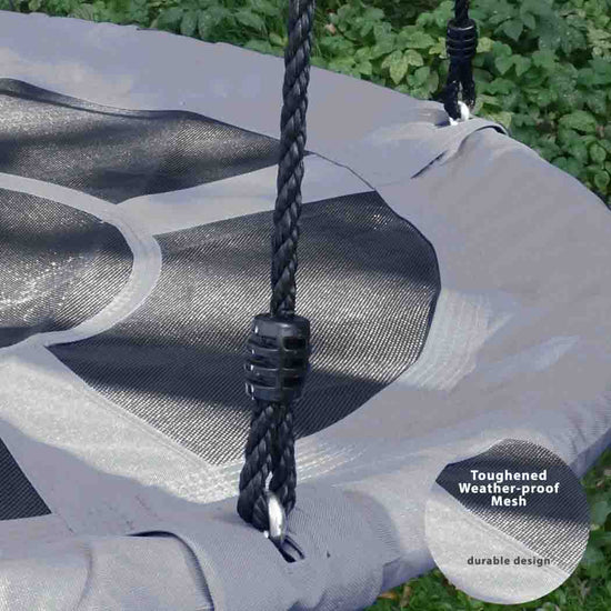 Load image into Gallery viewer, Black and Grey Large Nest Swing Seat 100cm Black and Grey Nest Swing
