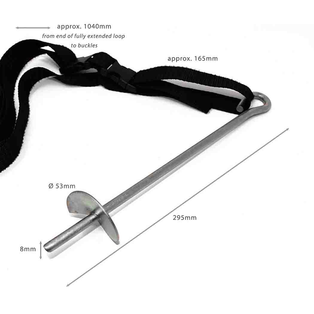 Skyhigh Trampoline Anchors Trampoline Tie Down Pack - Complete Anchor Kit