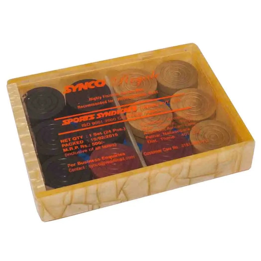 Big Game Hunters SYNCO Royale Carrom Men in Acrylic Box