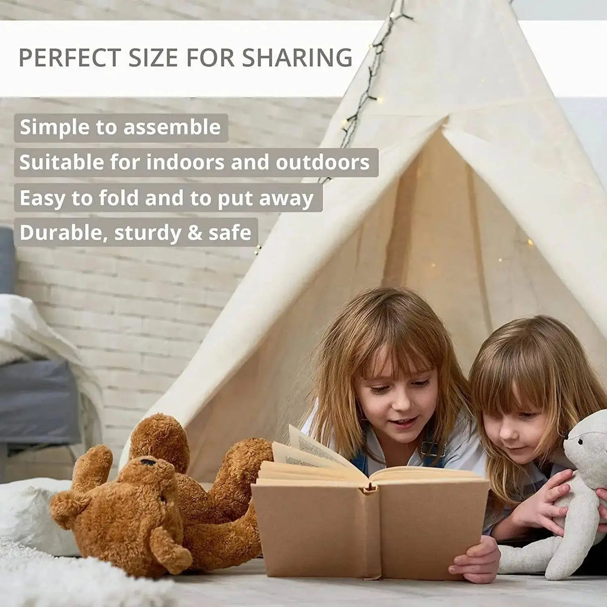 TotsAhoy Children Teepees Canicove Teepee Tent for Kids
